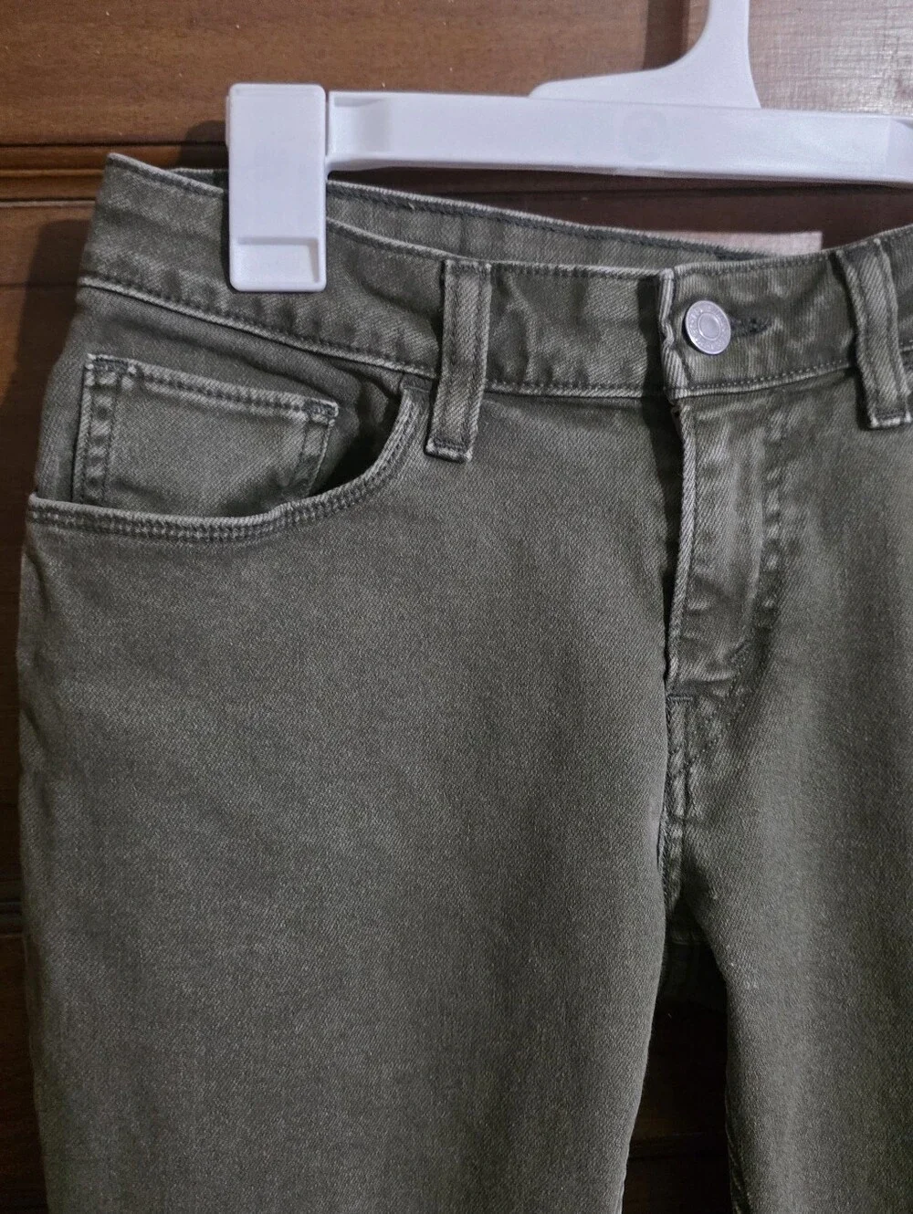 Levi's 535 Super Skinny Jeans Olive Green Size 30
